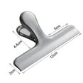 thumbnail image 3 of Wovilon Kitchen Utensils Set, Kitchen Gadgets S 2022 Food Storage Stainless Steel Chip Bag Clips 4 Inch Width Durable, 3 of 6