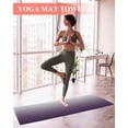 thumbnail image 2 of Grey Purple, Yoga Towel for Hot Yoga Non Slip, Gradient Ombre Modern Abstract Color Art Yoga Mat Towel Absorbent Yoga Sweat Towels Microfiber Hot Yoga Blanket for Bikram Pilates 26"x70", 2 of 7