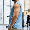 thumbnail image 6 of Byworldtasic Mens Sleeveless Tank Tops Workout Cut Off Shirt Athletic Muscle Gym T Shirts, 6 of 6