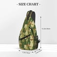 thumbnail image 2 of Sling Bag for Men, Green Cat Camouflage Fanny Pack Crossbody Bags Shoulder Chest Bag, Small Gym Bag Anti Theft Crossbody Backpack Daypack for Travel Sports Running Hiking, 2 of 7
