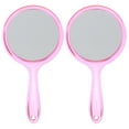thumbnail image 1 of MasteelfCA 2pcs Hand Mirrors Double-Sided Handheld Mirrors Magnifying Mirrors with Handle, 1 of 7