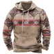 thumbnail image 3 of Sudadera con capucha de estilo tribal vintage para hombre, sudadera holgada informal para primavera y otoño, ropa de calle a la moda, tops de gran tamaño, 3 of 5
