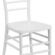 Flash Furniture Hercules Premium Series Adult Size Resin Stacking Chiavari Chair, White