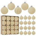 thumbnail image 1 of Fiudx 16 Nueces, Terciopelo Flocadas, Plástico para Árbol de Navidad, Adornados Colgantes Decorativos para Árbol de Navidad 2,4 Pulgadas., 1 of 7