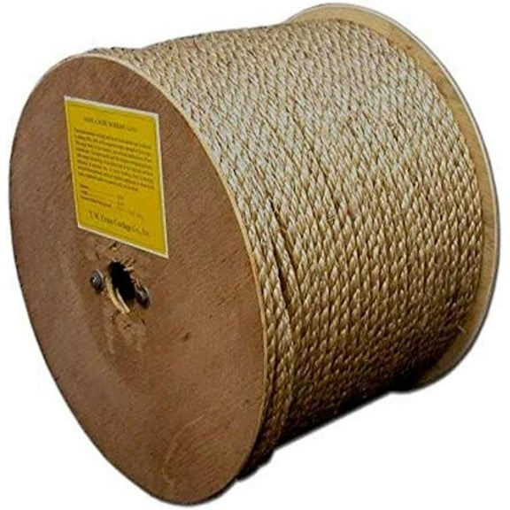 T.W Evans Cordage 25-033 3/8-Inch by 300-Feet Pure Number-1 Manila Rope Reel