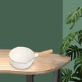 thumbnail image 6 of Colcolo 1.5L Enamel Cooking Pot White Cookware Saucepan Pan Butter Warmer Coffee Sauce Pot for Heating Home Kitchen, 6 of 8