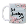 thumbnail image 2 of ThisWear Best Secretary Gifts Best Secretary Ever Cup Secretary Mug Secretary Coffee Mug Floral, 2 of 4