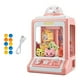thumbnail image 1 of Máquina expendedora de garras pequeña para niños, juguete con luces y sonidos, regalo de Navidad portátil rosa 20 muñecas, 1 of 9