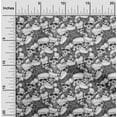 thumbnail image 2 of oneOone Silk Tabby Gray Fabric Skull Craft Projects Decor Fabric Printed By The Yard 42 Inch Wide, 2 of 4