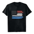 thumbnail image 5 of ORT Women's 4th of July Independence Day T-Shirt Summer USA Star Stripes Graphic Tee Tops(Z2-Black,XXL), 5 of 5