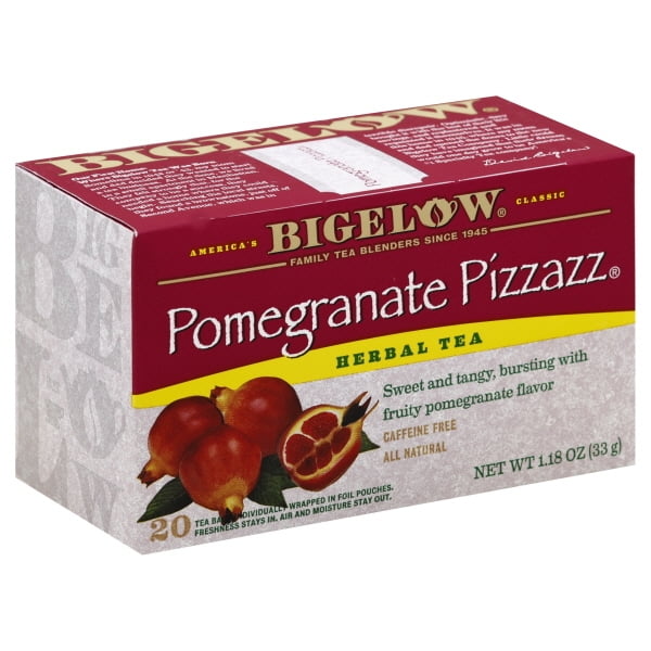 Bigelow Pomegranate Pizzazz Tea Bags 20 Count Walmart Com Walmart Com