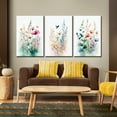 thumbnail image 4 of 3 Piece Canvas Wall Art for Rustic Farmhouse, Living Room Bedroom, Boho Botanical Plant Flower Artwork Picture Floral Painting Canvas Print Decor 20x30 INCH, 4 of 7