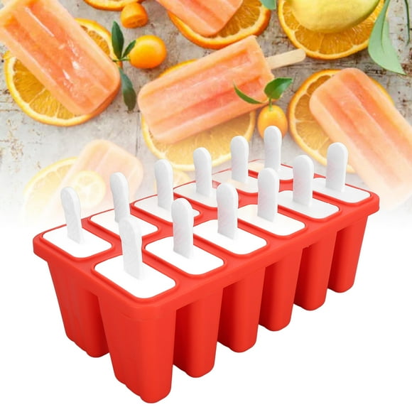 Popsicle Molds, Reusable Ice Pop Silicone with 12pcs Sticks for Household