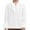 White, variant on Caqnni Turn Button Male Vintage Court Shirt Stand Collar Hem Long Sleeve Puff Sleeve Shirt Blouse Open Slipper Prince's Shirt Role-Playing (Black,M)