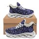 thumbnail image 1 of Zapatillas de baloncesto cómodas con estampado barroco dorado y negro, antideslizantes, con amortiguación, transpirables, con cordones y vulcanizadas., 1 of 6