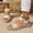 Beige, variant on USSUMA Women's Sandals Women's Fashion Casual Retro One-Strap Spring and Summer New Breathable and Comfortable Flat Sandals Casual Walking Flip Flops up to 65% off