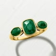 thumbnail image 5 of Ross-Simons 2.80 ct. t.w. Emerald 3-Stone Ring in 18kt Gold Over Sterling, Women's, Adult, 5 of 6