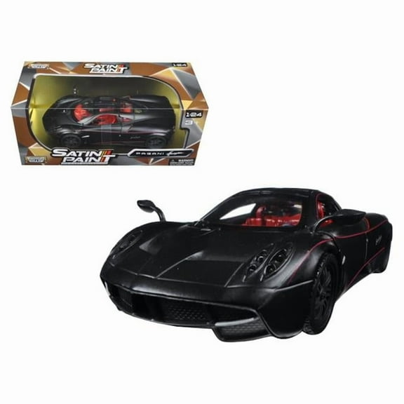 1 by 24 Scale Diecast Pagani Huayra Matt Black Model Car
