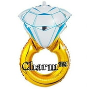 CharmTM Huge 30" Engagement Diamond Ring Balloon Wedding Proposal Party Decoration Bride Bachelorette