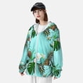 thumbnail image 3 of Kdxio Tropical Pineapple Print Women Men Sun Protection UPF 50+ Jackets Zip Up Long Sleeve Hoodie Hiking Lightweight with Pockets, 3 of 7
