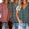 thumbnail image 1 of LYMAYTER S-2XL Women Tees Tops Summer Fallow All Match Tees for Female Pullover Soft Loose Tees Tops, 1 of 7