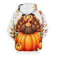 thumbnail image 3 of Autumn Happy Thanksgiving Turkey 3d Sweatshirts Hoodie Fashion Casual Personality Men's Women Street Hoodie Pullovers Long Sleeve Comfortable Top, 3 of 6