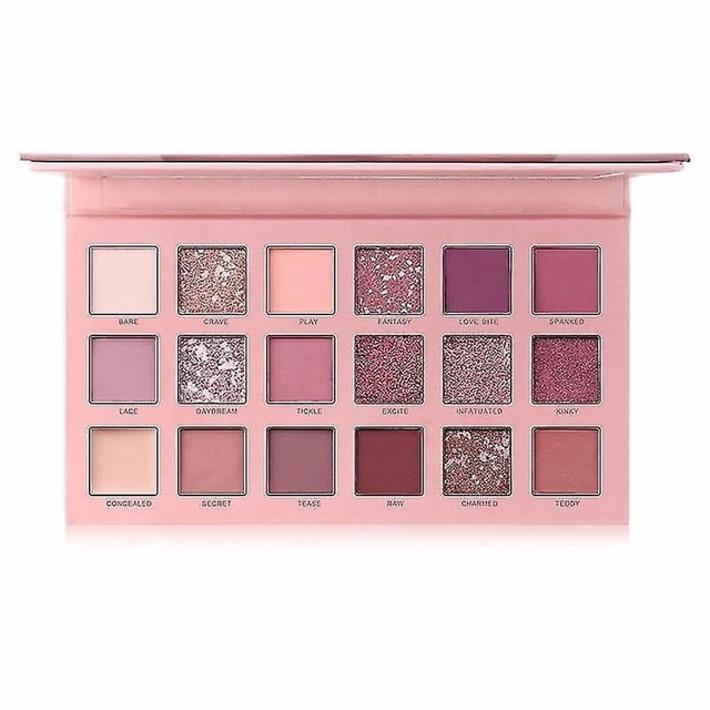 Paleta de sombras de ojos HUOGUO, 18 colores, mate, brillante, impermeable