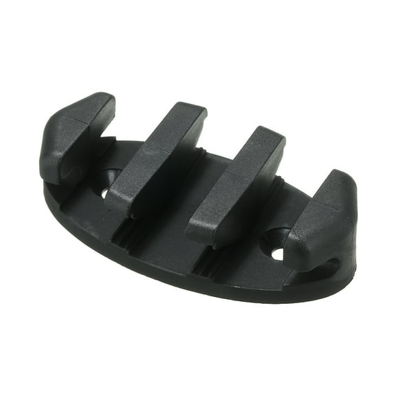 3.46" Nylon Zig Zag Cleat Rope Tie Kayak Cleat for Marine Boat Deck, Black