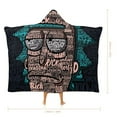 thumbnail image 2 of Rick And Morty Wearable Blanket Cloak Arctic Velvet Hooded Blanket Soft Fuzzy Hoodie Blanket Cape for Adults Kids 40"x50", 2 of 8