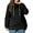 Black, variant on Women's Plus Size Pullover Hoodie Solid Color Long Sleeve Hooded Sweatshirt, Cozy and Warm Fall Winter Casual Fashion Top with Soft Fabric for Everyday Wear and Outdoor Activities,Army Green,4XL
