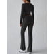 thumbnail image 5 of Conjuntos de Salón para Mujer, Conjuntos Casuales Y2K de 2 Piezas, Tops Cortos de Corta, Pantalones Acampanados con Pliegues y Chándales. Gris Oscuro L, 5 of 9