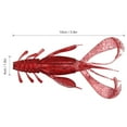 thumbnail image 3 of TFixol 4-Pack Realistic PVC Shrimp Lures, 10cm, 6th Color, Eco-Friendly Freshwater Fishing Baits, 3 of 6