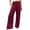 A-Wine, variant on Wide Leg Linen Pants for Women Casual High Waisted Palazzo Pants Flowy Baggy Pants Loose Lounge Trousers with Pockets, Blue&XXXL