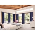 thumbnail image 2 of Bedroom Blackout Curtain 95" length Navy Color for Large Window Sliding Door 2 panels Blocking Sunlight Grommets Top Adam, 2 of 3