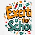 thumbnail image 3 of CafePress - Excited For School T Shirt – Fun & Motivational Kids Baseball T Shirt - Kids Cotton Baseball Jersey, 3/4 Sleeve Shirt, 3 of 4