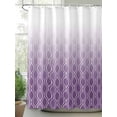 thumbnail image 2 of Fsddascl Moroccan Purple Shower Curtain Set - 72" x 78" Washable Bathtub Curtain with 12 Hooks, Geometric Gradient Plaid Modern Waterproof Fabric Stall Shower Curtains for Bathroom/Bathtub Décor, 2 of 6