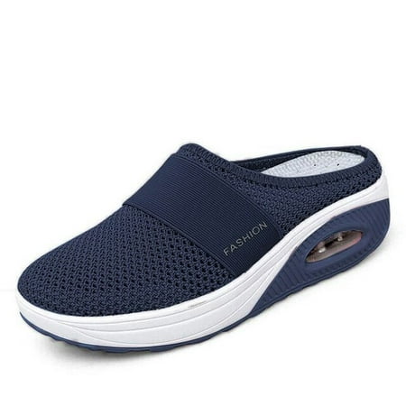 

Women Casual Shoes Mesh Breathable Shoes Women Lightweight Ladies Flat Shoes Increase Cushion Women Sneakers Female Slippers