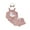 Pink, variant on Newborn Baby Girl Summer Clothes Infant Baby Girl Duck Outfit Waffle Knit Ruffle Sleeveless Duck Embroidery Romper Bloomers Triangle Shorts Headband Sets