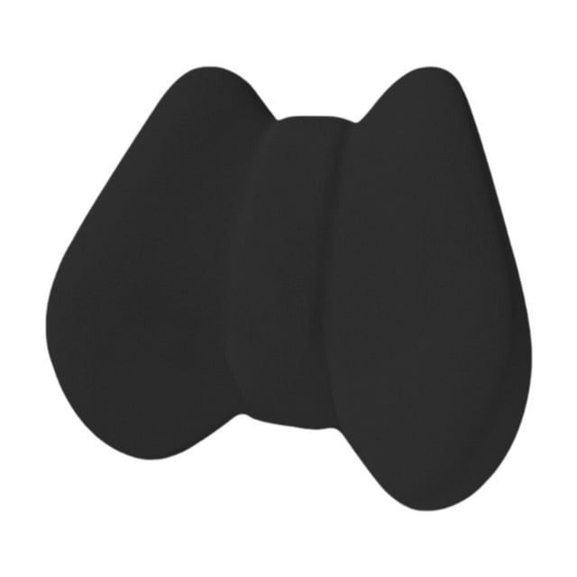 Almohada de apoyo lumbar, cojín de apoyo, almohada de espalda suave, portátil, multiusos, cojín de espalda baja para viaje, sillón reclinable, cama, Negro