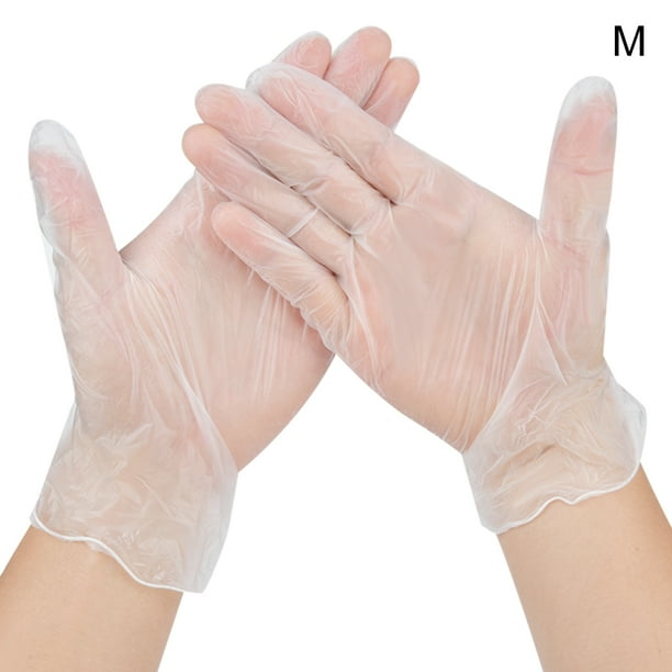 100 piezas/caja de guantes desechables de PVC, guantes protectores para el lugar de trabajo al aire libre.
