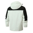 thumbnail image 3 of cllios Men Softshell Jackets Big and Tall Waterproof Windbreaker Jackets Casual Hooded Raincoat Jacket Lightweight Zip Up Windproof Coat with Pockets, 3 of 3