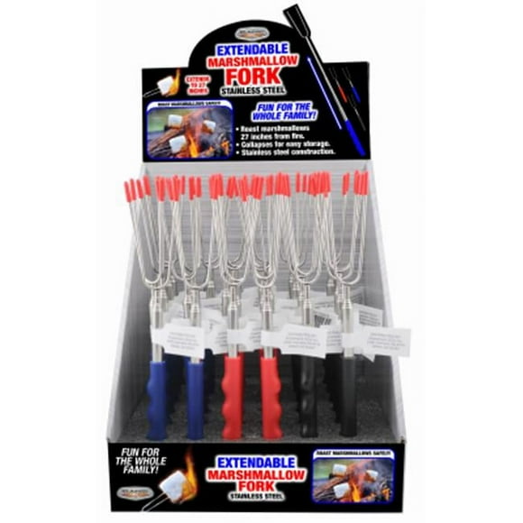 Shawshank Ledz 240517 Fourchette à Guimauve en Acier Inoxydable Extensible, Couleurs Assorties