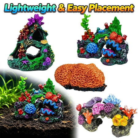 Aquarium Decor Coral Mountain Ornament for Fish Tank Decoration _ #02 _ B