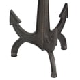 thumbnail image 6 of DecMode 18" x 26" Black Metal Anchor Accent Table with Brown Wood Top, 1-Piece, 6 of 7