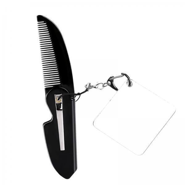 Peine para barba plegable Strade Fareast Limited Estilo B con espejo