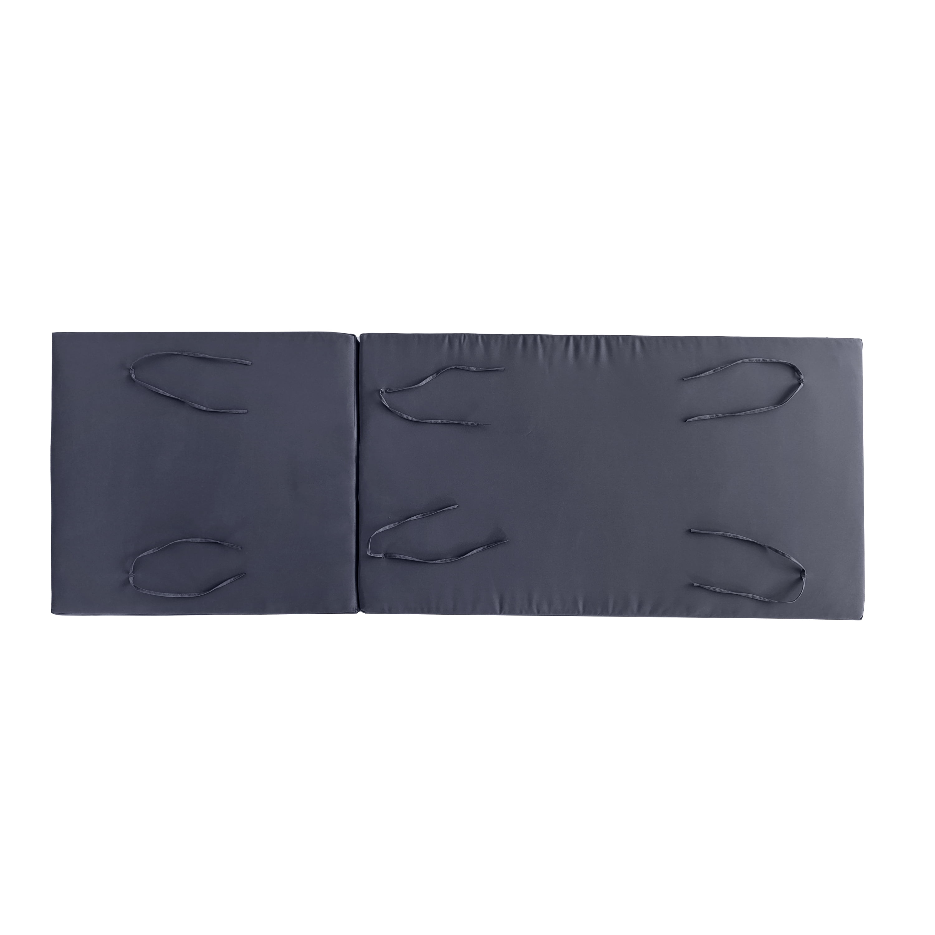 Outdoor Chaise Lounge Replacement Cushion Only, 27.75×76.25×4 Inch Water Resistant PU Foam Patio Recliner Pad with Hook & Loop Fastening Ties