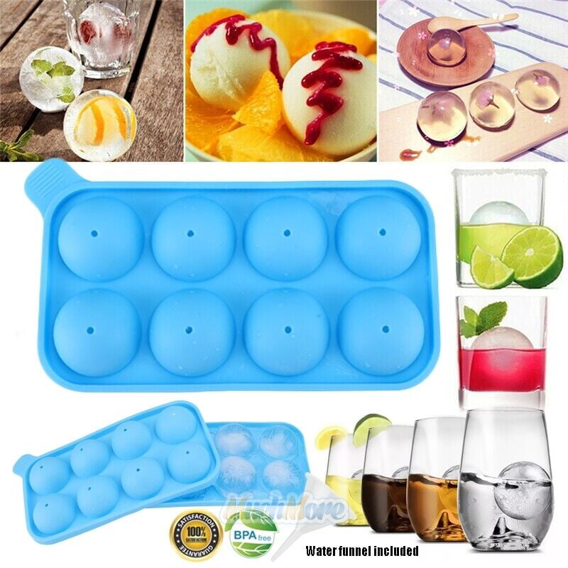 ICE Cube Balls Maker Sphere Tray Whiskey Ball Silicone Water Frozen