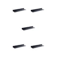 thumbnail image 3 of Wosthever Estante de metal montado en la pared Repisa Negro Cocina Baño Estante Espejo Fuerte Cojinete Organizador Gabinete Accesorios 40cm Type2 NO2, 3 of 6