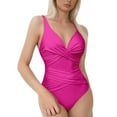 thumbnail image 1 of MKLEKYY Bikini Mujer Traje De Baño Swimsuits For Women 1 Piece Bathing Suit Retro Ruched Push Up Vintage Padded Swimwear, 1 of 5