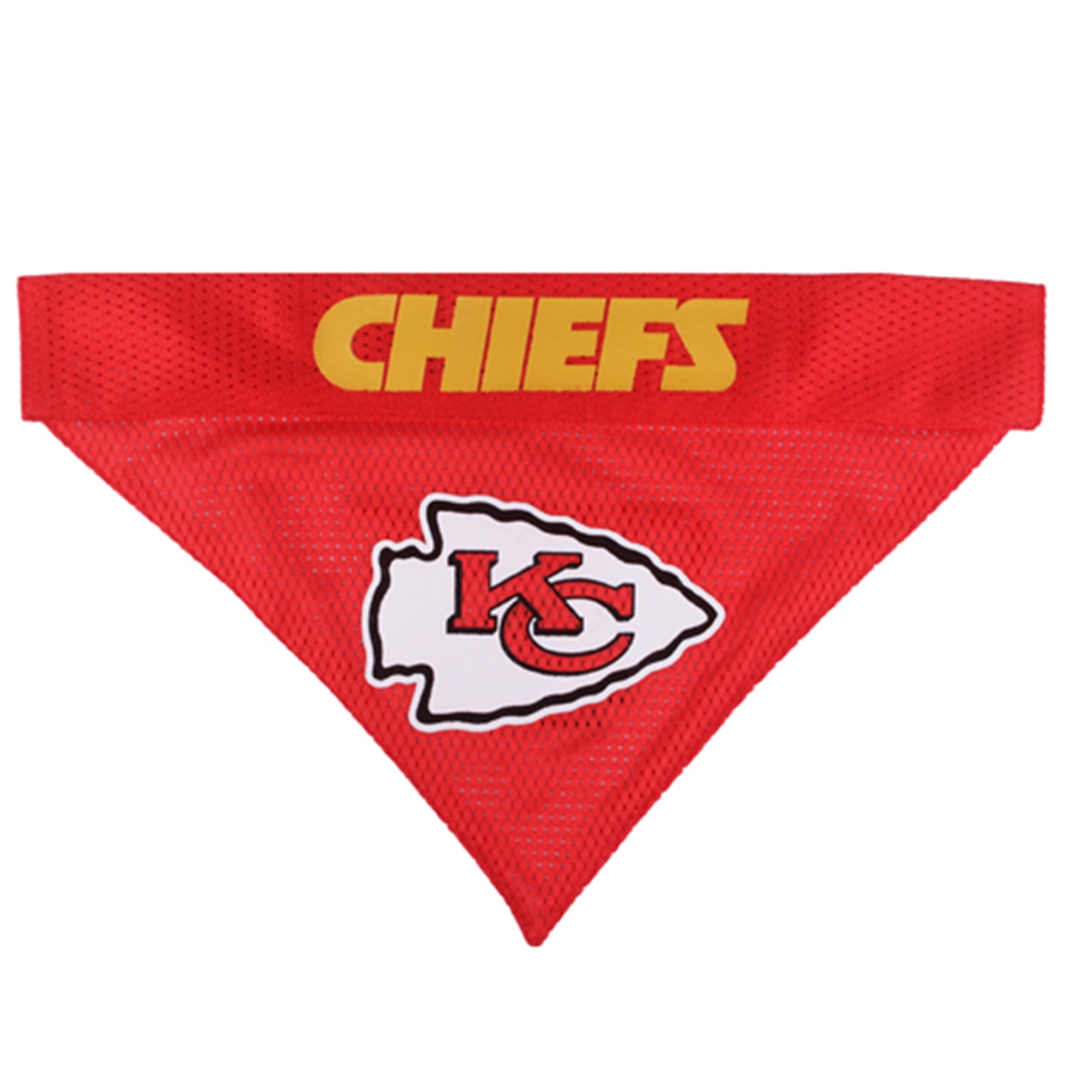 Pets First NFL Kansas City Chiefs Dog Bandana - Licensed, Reversible Pet Bandana - 2 sided Bandana